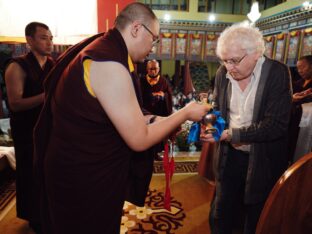 Thaye Dorje, His Holiness the 17th Gyalwa Karmapa, presided over the Karmapa Public Course 2024 in KIBI, New Delhi. Photo: Tokpa Korlo.