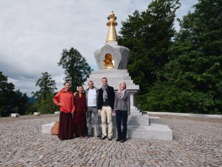 Thaye Dorje, His Holiness the 17th Gyalwa Karmapa, visits the Europe Center. Photo: Tokpa Korlo