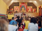 Thaye Dorje, His Holiness the 17th Gyalwa Karmapa, visits Karma Kunga Padkar Ling. Photo: Tokpa Korlo.