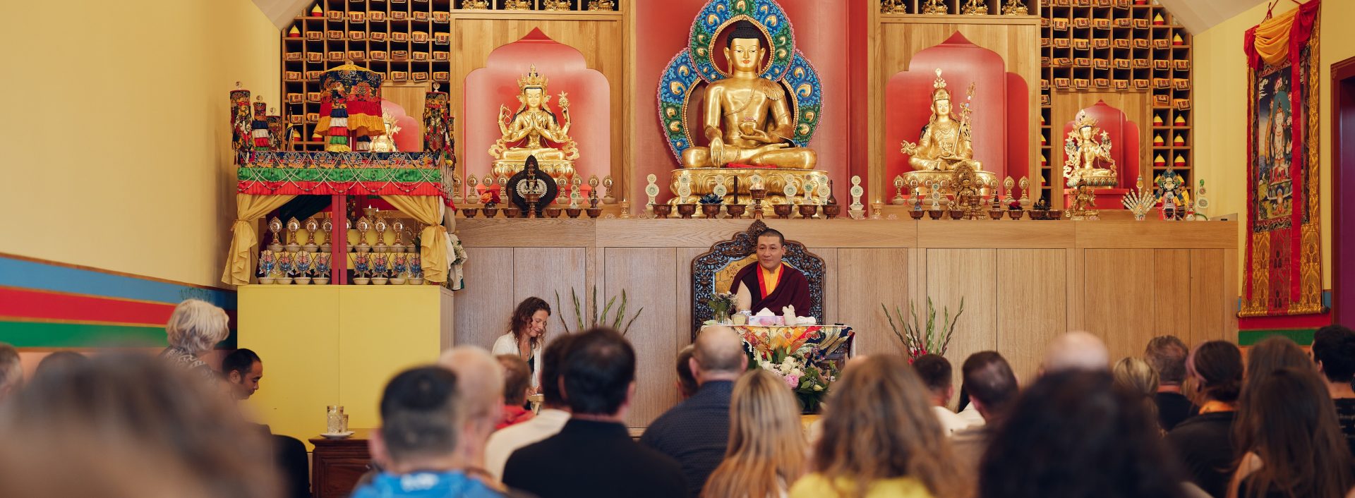 Thaye Dorje, His Holiness the 17th Gyalwa Karmapa, visits Karma Kunga Padkar Ling. Photo: Tokpa Korlo.