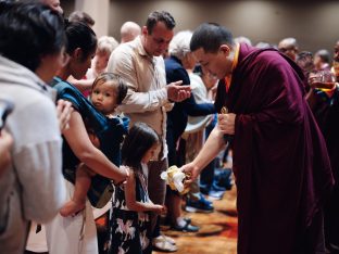 Thaye Dorje, His Holiness the 17th Gyalwa Karmapa, visits Karma Kagyu Buddhist Centre (KKBC) in Singapore, 2025. Photo: Tokpa Korlo.