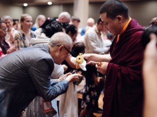 Thaye Dorje, His Holiness the 17th Gyalwa Karmapa, visits Karma Kagyu Buddhist Centre (KKBC) in Singapore, 2025. Photo: Tokpa Korlo.
