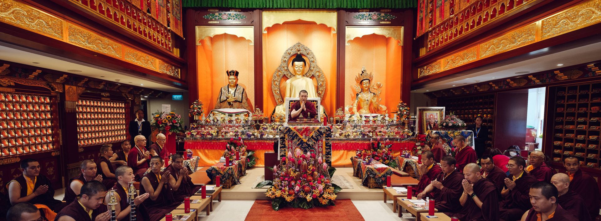 Thaye Dorje, His Holiness the 17th Gyalwa Karmapa, visits Karma Kagyu Buddhist Centre (KKBC) in Singapore, 2025. Photo: Tokpa Korlo.