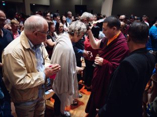Thaye Dorje, His Holiness the 17th Gyalwa Karmapa, visits Karma Kagyu Buddhist Centre (KKBC) in Singapore, 2025. Photo: Tokpa Korlo.