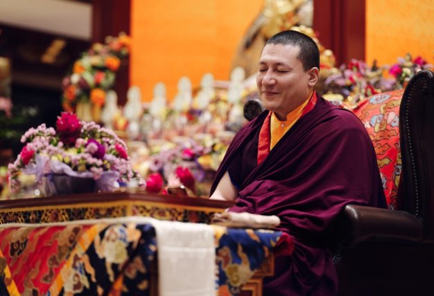 Thaye Dorje, His Holiness the 17th Gyalwa Karmapa, visits Karma Kagyu Buddhist Centre (KKBC) in Singapore, 2025. Photo: Tokpa Korlo.