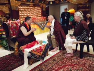 Thaye Dorje, His Holiness the 17th Gyalwa Karmapa, visits Karma Kagyu Buddhist Centre (KKBC) in Singapore, 2025. Photo: Tokpa Korlo.