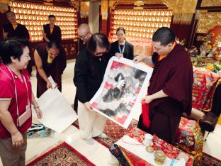 Thaye Dorje, His Holiness the 17th Gyalwa Karmapa, visits Karma Kagyu Buddhist Centre (KKBC) in Singapore, 2025. Photo: Tokpa Korlo.