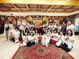 Thaye Dorje, His Holiness the 17th Gyalwa Karmapa, visits Karma Kagyu Buddhist Centre (KKBC) in Singapore, 2025. Photo: Tokpa Korlo.