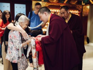 Thaye Dorje, His Holiness the 17th Gyalwa Karmapa, visits Karma Kagyu Buddhist Centre (KKBC) in Singapore, 2025. Photo: Tokpa Korlo.