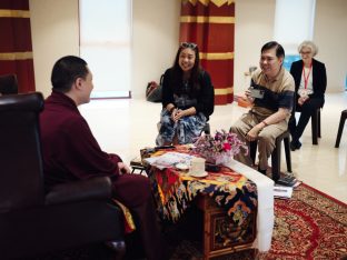 Thaye Dorje, His Holiness the 17th Gyalwa Karmapa, visits Karma Kagyu Buddhist Centre (KKBC) in Singapore, 2025. Photo: Tokpa Korlo.