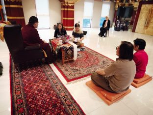 Thaye Dorje, His Holiness the 17th Gyalwa Karmapa, visits Karma Kagyu Buddhist Centre (KKBC) in Singapore, 2025. Photo: Tokpa Korlo.