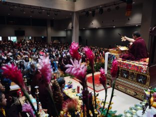 Thaye Dorje, His Holiness the 17th Gyalwa Karmapa, visits Karma Kagyu Buddhist Centre (KKBC) in Singapore, 2025. Photo: Tokpa Korlo.