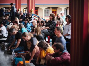 Thaye Dorje, His Holiness the 17th Gyalwa Karmapa, visits Dhagpo Sheydrub Ling. Photo: Tokpa Korlo