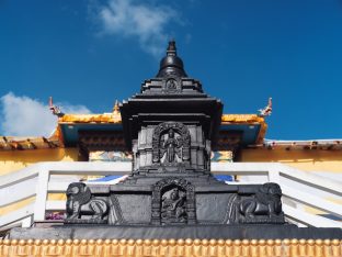 Thaye Dorje, His Holiness the 17th Gyalwa Karmapa, visits Dhagpo Sheydrub Ling. Photo: Tokpa Korlo