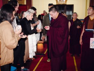 Thaye Dorje, His Holiness the 17th Gyalwa Karmapa, taught at the Public Meditation Course at the Karmapa International Buddhist Institute, 2025. Photo: Tokpa Korlo