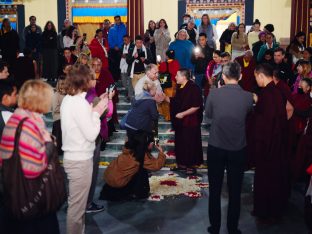 Thaye Dorje, His Holiness the 17th Gyalwa Karmapa, taught at the Public Meditation Course at the Karmapa International Buddhist Institute, 2025. Photo: Tokpa Korlo