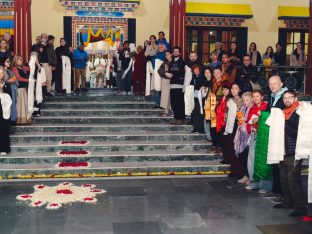 Thaye Dorje, His Holiness the 17th Gyalwa Karmapa, taught at the Public Meditation Course at the Karmapa International Buddhist Institute, 2025. Photo: Tokpa Korlo