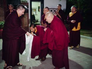 Thaye Dorje, His Holiness the 17th Gyalwa Karmapa, taught at the Public Meditation Course at the Karmapa International Buddhist Institute, 2025. Photo: Tokpa Korlo