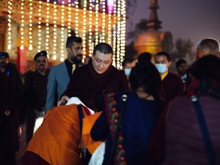 Thaye Dorje, His Holiness the 17th Gyalwa Karmapa, presided over the 23rd Kagyu Monlam at Bodh Gaya, in 2025. Photo: Tokpa Korlo.