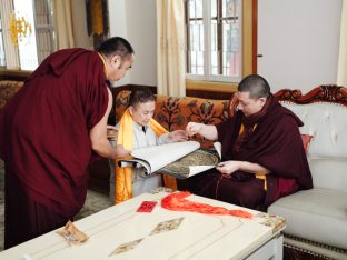 Thaye Dorje, His Holiness the 17th Gyalwa Karmapa, presided over the 23rd Kagyu Monlam at Bodh Gaya, in 2025. Photo: Tokpa Korlo.