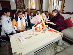 Thaye Dorje, His Holiness the 17th Gyalwa Karmapa, presided over the 23rd Kagyu Monlam at Bodh Gaya, in 2025. Photo: Tokpa Korlo.
