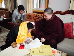 Thaye Dorje, His Holiness the 17th Gyalwa Karmapa, presided over the 23rd Kagyu Monlam at Bodh Gaya, in 2025. Photo: Tokpa Korlo.