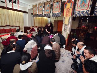 Thaye Dorje, His Holiness the 17th Gyalwa Karmapa, presided over the 23rd Kagyu Monlam at Bodh Gaya, in 2025. Photo: Tokpa Korlo.