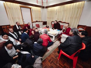 Thaye Dorje, His Holiness the 17th Gyalwa Karmapa, presided over the 23rd Kagyu Monlam at Bodh Gaya, in 2025. Photo: Tokpa Korlo.