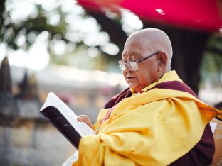 Thaye Dorje, His Holiness the 17th Gyalwa Karmapa, presided over the 23rd Kagyu Monlam at Bodh Gaya, in 2025. Photo: Tokpa Korlo.