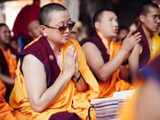 Thaye Dorje, His Holiness the 17th Gyalwa Karmapa, presided over the 23rd Kagyu Monlam at Bodh Gaya, in 2025. Photo: Tokpa Korlo.