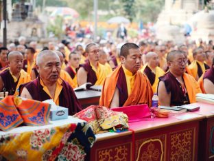 Thaye Dorje, His Holiness the 17th Gyalwa Karmapa, presided over the 23rd Kagyu Monlam at Bodh Gaya, in 2025. Photo: Tokpa Korlo.