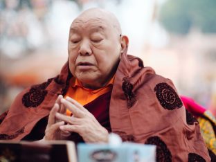 Thaye Dorje, His Holiness the 17th Gyalwa Karmapa, presided over the 23rd Kagyu Monlam at Bodh Gaya, in 2025. Photo: Tokpa Korlo.