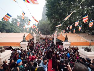 Thaye Dorje, His Holiness the 17th Gyalwa Karmapa, presided over the 23rd Kagyu Monlam at Bodh Gaya, in 2025. Photo: Tokpa Korlo.