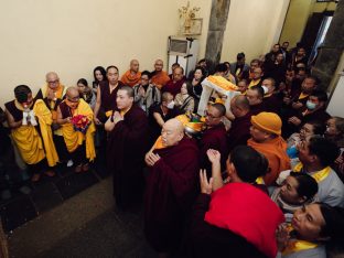 Thaye Dorje, His Holiness the 17th Gyalwa Karmapa, presided over the 23rd Kagyu Monlam at Bodh Gaya, in 2025. Photo: Tokpa Korlo.