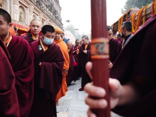 Thaye Dorje, His Holiness the 17th Gyalwa Karmapa, presided over the 23rd Kagyu Monlam at Bodh Gaya, in 2025. Photo: Tokpa Korlo.