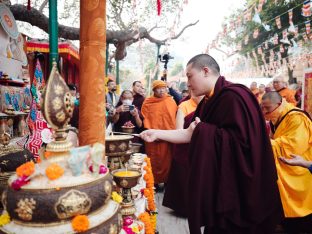 Thaye Dorje, His Holiness the 17th Gyalwa Karmapa, presided over the 23rd Kagyu Monlam at Bodh Gaya, in 2025. Photo: Tokpa Korlo.