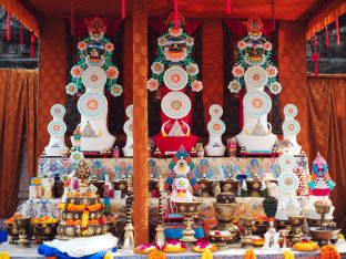 Thaye Dorje, His Holiness the 17th Gyalwa Karmapa, presided over the 23rd Kagyu Monlam at Bodh Gaya, in 2025. Photo: Tokpa Korlo.