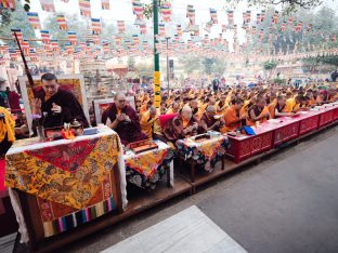 Thaye Dorje, His Holiness the 17th Gyalwa Karmapa, presided over the 23rd Kagyu Monlam at Bodh Gaya, in 2025. Photo: Tokpa Korlo.