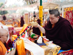 Thaye Dorje, His Holiness the 17th Gyalwa Karmapa, presided over the 23rd Kagyu Monlam at Bodh Gaya, in 2025. Photo: Tokpa Korlo.