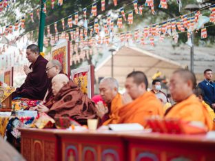 Thaye Dorje, His Holiness the 17th Gyalwa Karmapa, presided over the 23rd Kagyu Monlam at Bodh Gaya, in 2025. Photo: Tokpa Korlo.