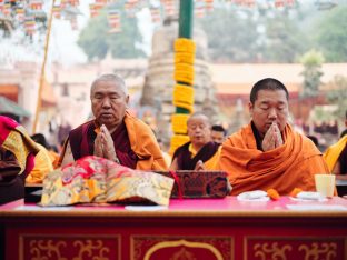 Thaye Dorje, His Holiness the 17th Gyalwa Karmapa, presided over the 23rd Kagyu Monlam at Bodh Gaya, in 2025. Photo: Tokpa Korlo.