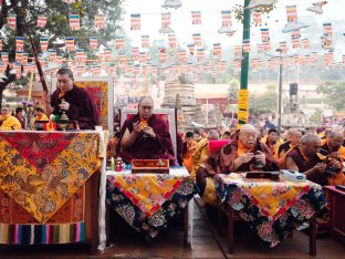 Thaye Dorje, His Holiness the 17th Gyalwa Karmapa, presided over the 23rd Kagyu Monlam at Bodh Gaya, in 2025. Photo: Tokpa Korlo.