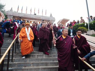Thaye Dorje, His Holiness the 17th Gyalwa Karmapa, presided over the 23rd Kagyu Monlam at Bodh Gaya, in 2025. Photo: Tokpa Korlo.