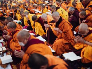 Thaye Dorje, His Holiness the 17th Gyalwa Karmapa, presided over the 23rd Kagyu Monlam at Bodh Gaya, in 2025. Photo: Tokpa Korlo.
