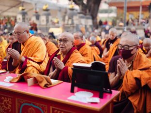 Thaye Dorje, His Holiness the 17th Gyalwa Karmapa, presided over the 23rd Kagyu Monlam at Bodh Gaya, in 2025. Photo: Tokpa Korlo.