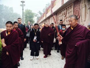 Thaye Dorje, His Holiness the 17th Gyalwa Karmapa, presided over the 23rd Kagyu Monlam at Bodh Gaya, in 2025. Photo: Tokpa Korlo.