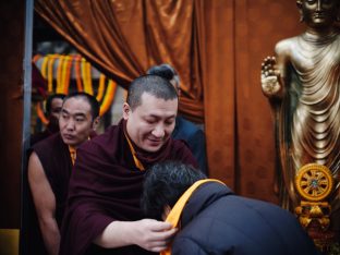 Thaye Dorje, His Holiness the 17th Gyalwa Karmapa, presided over the 23rd Kagyu Monlam at Bodh Gaya, in 2025. Photo: Tokpa Korlo.
