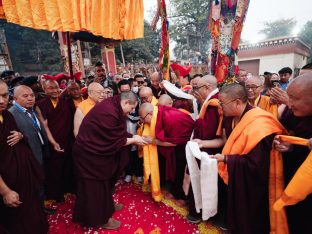 Thaye Dorje, His Holiness the 17th Gyalwa Karmapa, presided over the 23rd Kagyu Monlam at Bodh Gaya, in 2025. Photo: Tokpa Korlo.