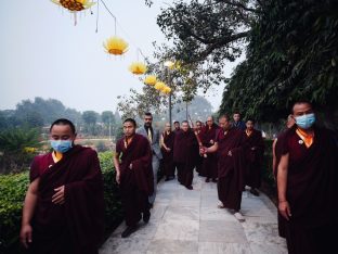 Thaye Dorje, His Holiness the 17th Gyalwa Karmapa, presided over the 23rd Kagyu Monlam at Bodh Gaya, in 2025. Photo: Tokpa Korlo.