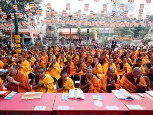 Thaye Dorje, His Holiness the 17th Gyalwa Karmapa, presided over the 23rd Kagyu Monlam at Bodh Gaya, in 2025. Photo: Tokpa Korlo.